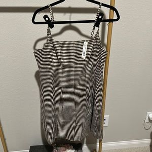 Rebecca Taylor Brown Tan Checkered Romper brand new with tags, Size 12